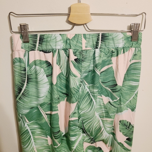 Ekouaer | Women's Leafy Green Printed Pajama or Lounge Pants (Size Small) - Picture 5 of 8